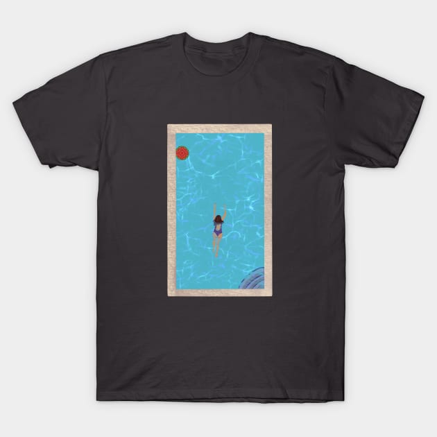 Summer Swimming T-Shirt by LozzieElizaDesigns